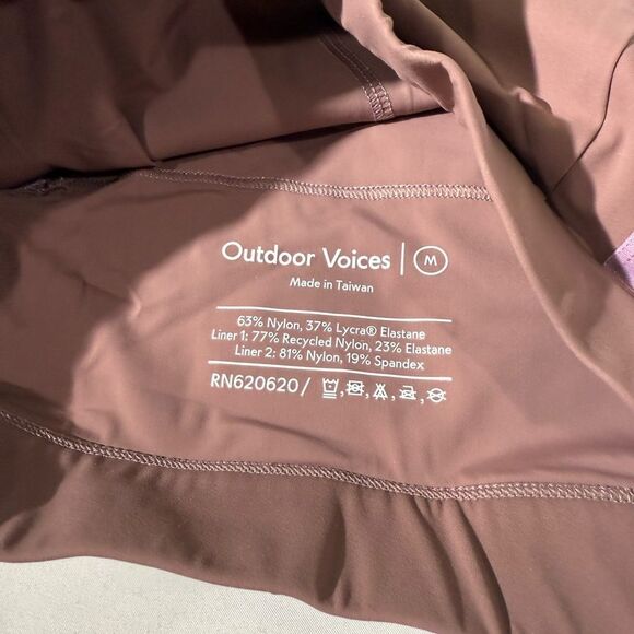 Outdoor Voices Women's Snacks Bra Deep Taupe Medium - Picture 5 of 8